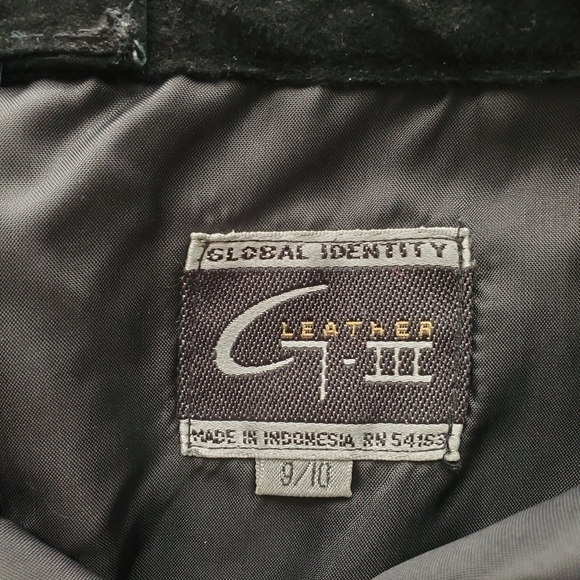 G-iii 27 Black leather Pencil Skirt Back zip‎ lined - Picture 3 of 8